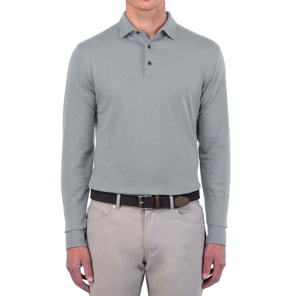 Peter Millar | Banff Long-Sleeve Cotton Cashmere Polo