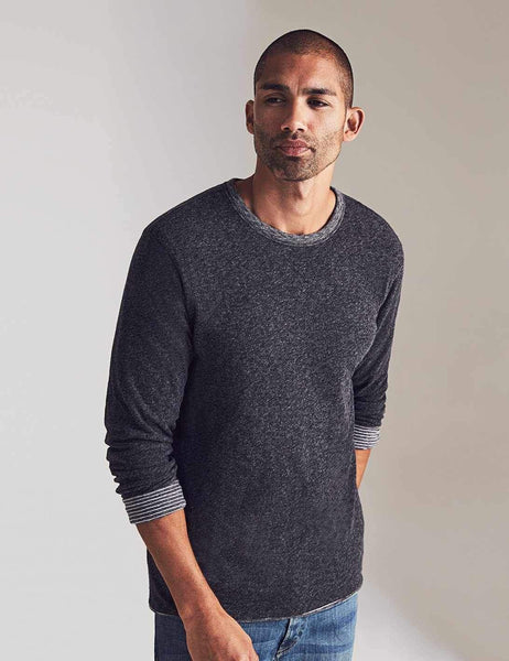 Faherty | Luxe Heather Reversible Crew