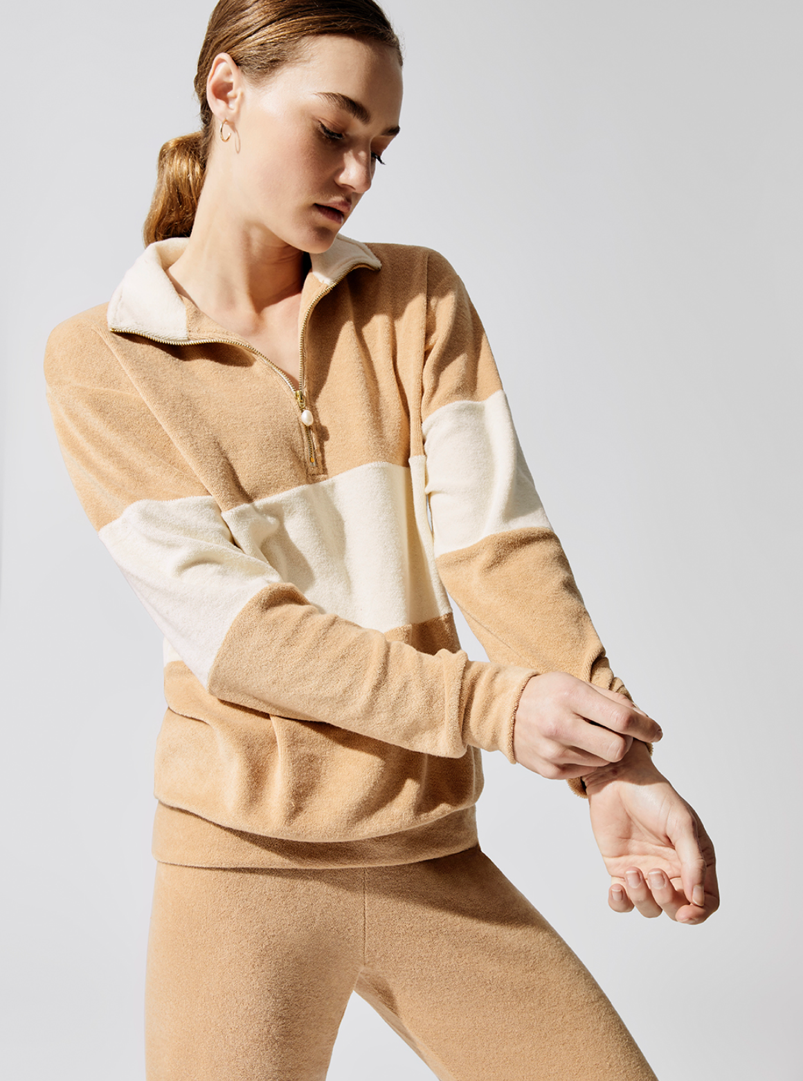 DONNI | Terry 1/2 Zip Pullover
