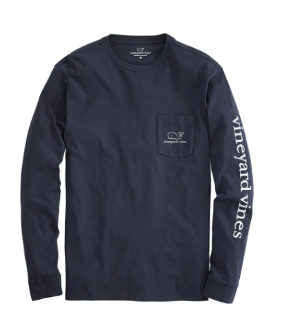 Vineyard Vines | Long Sleeve Vintage Whale Pocket Tee