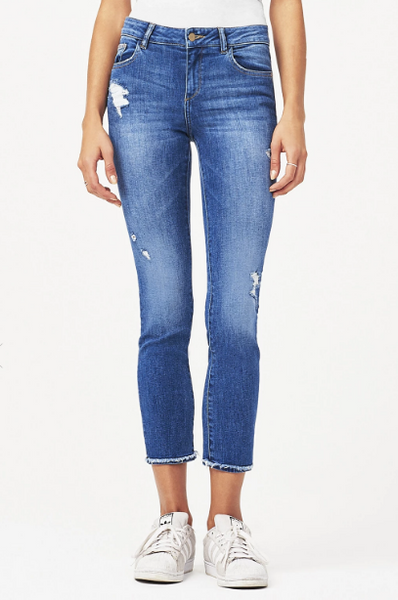DL1961 | Mara Ankle High Rise Instasculpt Straight Jean | Ventura